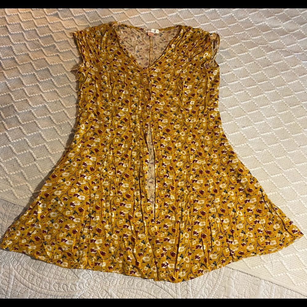 Band Of Gypsies button up floral dress Size:L